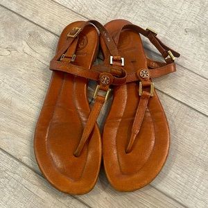 TORY BURCH brown sandals size 6.5